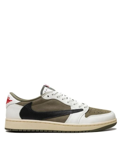 メンズ Nike X Travis Scott Air 1 Low Og "medium Olive" スニーカー Natural