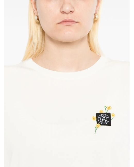SPORT b. by agnès b. White Flower Label T-Shirt