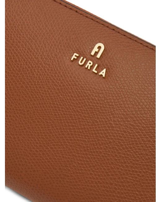 Furla Brown Camelia Xl Zip Around