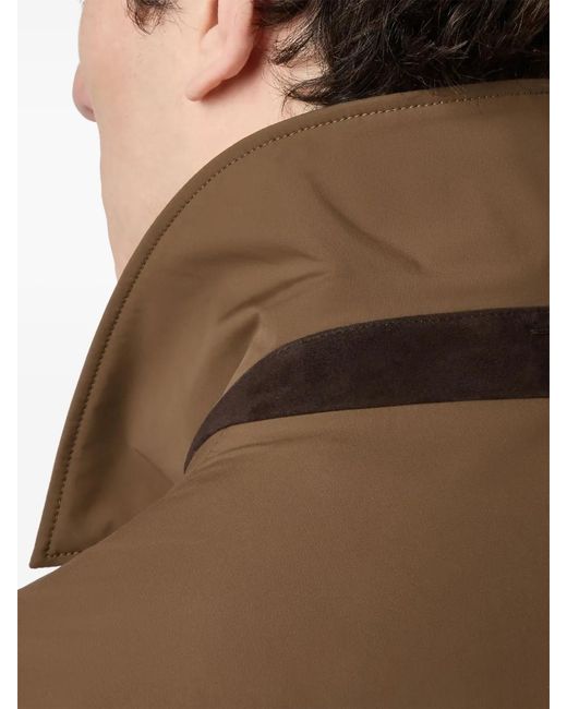 Tod's Brown Short Single-Breasted Coat for men