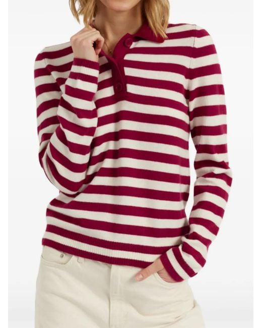 Chinti & Parker Red Pull À Rayures