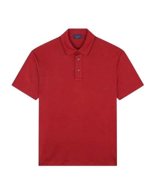Paul & Shark Red Cotton Polo Shirt for men