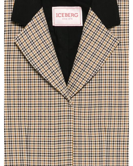 Iceberg Natural Check-Pattern Jacket