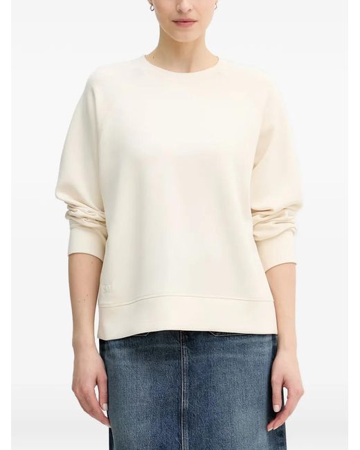 Mos Mosh White Mmabello Basic Raglan-Sleeve Sweatshirt