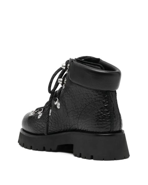 Alexander Wang Black Leather Combat Boots
