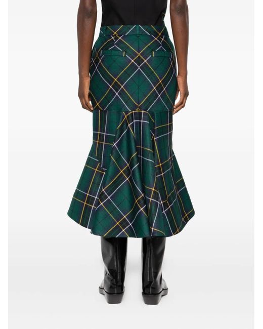 Alexander McQueen チェック スカート Green