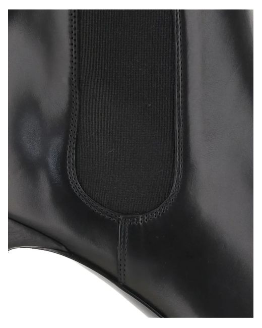 Sartore Black 90Mm Kaliope Elastic-Panel Leather Boots