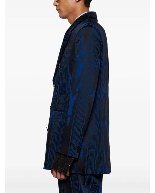 Martine Rose Blue Double-Breasted Jacket for men