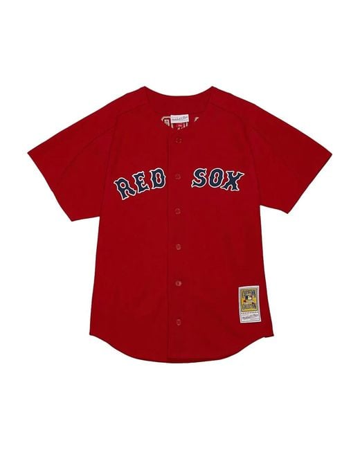 Mitchell & Ness Red Mlb Sox 2004 Nomar Garciaparra Shirt for men