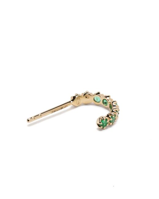 Pascale Monvoisin Metallic 9Kt Emerald Hoop Earring