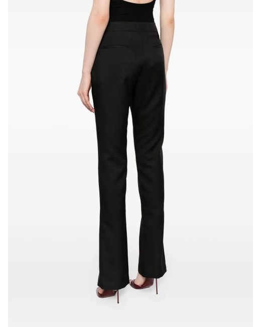 Off-White c/o Virgil Abloh Black High-Waisted Tailored Twill Trousers