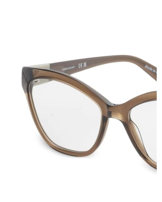 Longchamp White Cat-Eye Glasses