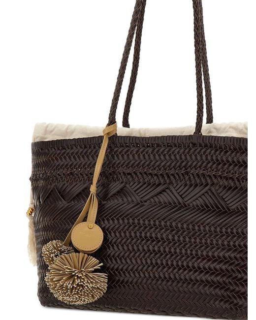 Gianni Chiarini Black Large Paloma Woven Tassel-Detail Shoulder Bag
