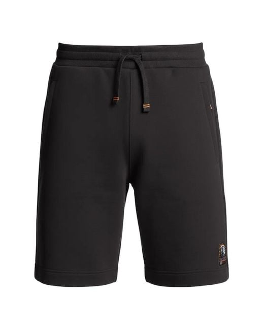 Parajumpers Black Drawstring Track Shorts for men