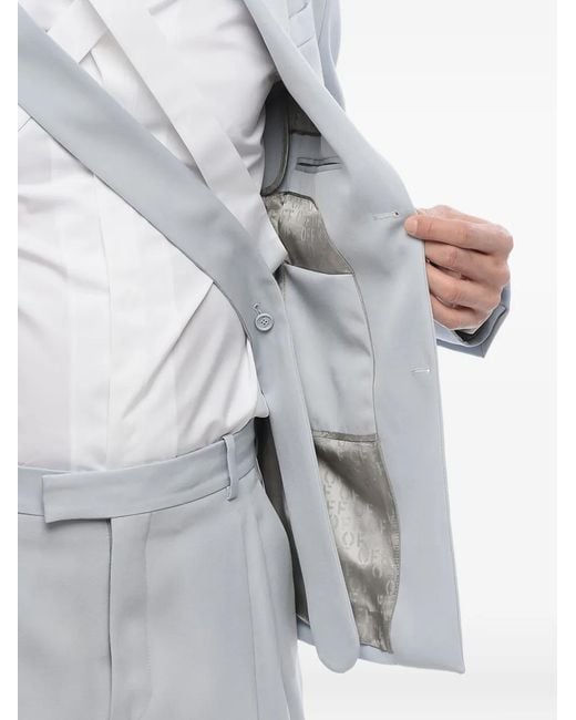 Off-White c/o Virgil Abloh Gray Single-Breasted Blazer for men