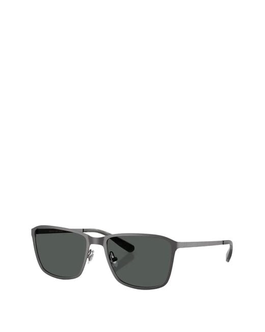 Brooks Brothers Gray Rectangle-Frame Sunglasses for men
