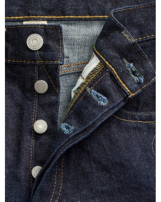 RRL Blue Slim Boot-Full Length-Classic for men