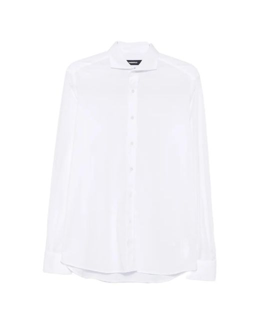 Karl Lagerfeld White Modern Fit Button-Fastening Shirt for men
