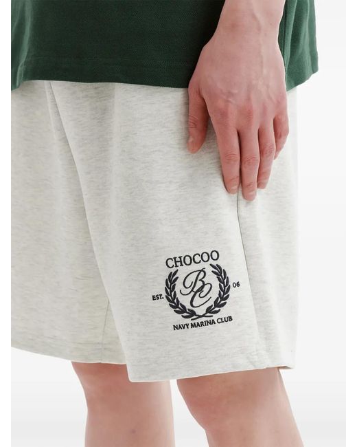 Chocoolate Black Logo Patch Shorts for men