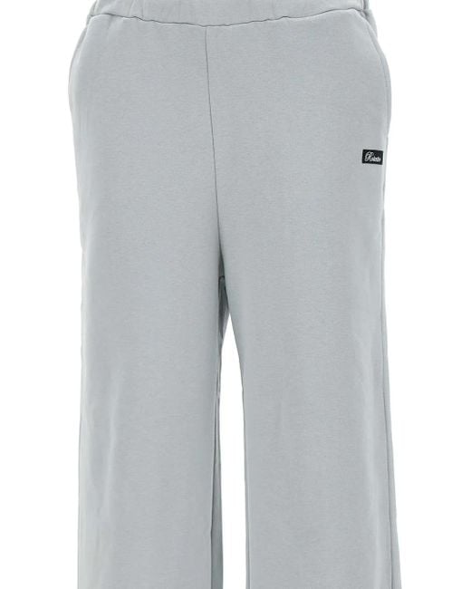 ROTATE BIRGER CHRISTENSEN Gray Heavy Cotton Track Pants