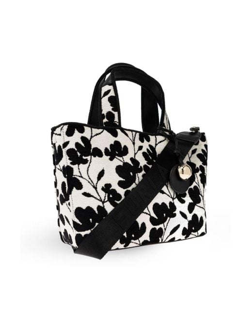 Furla Black Alissa Toni Marshmallow Tote Bag