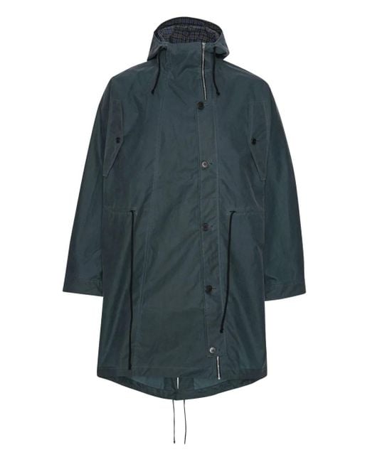 Henrik Vibskov Blue Hooded Parka for men