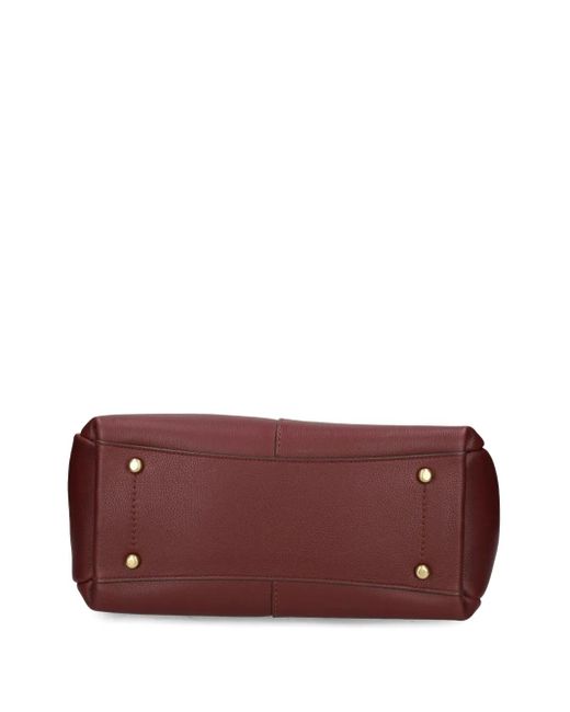 COACH Purple Medium Lana Top-Handle Leather Shoulder Bag