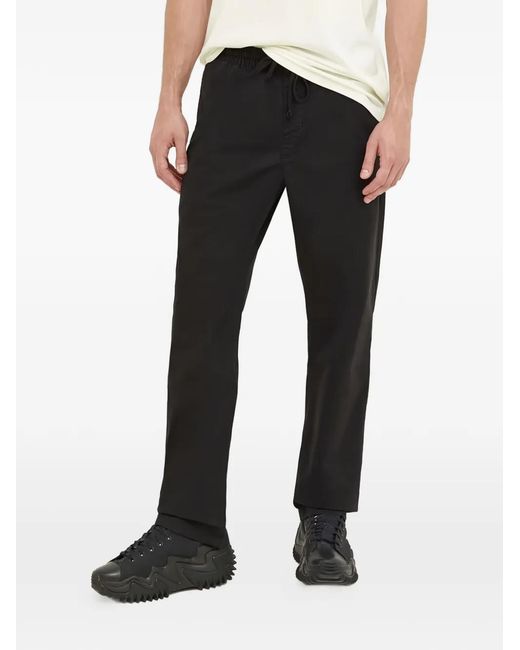 Vans Black Logo-Patch Trousers for men