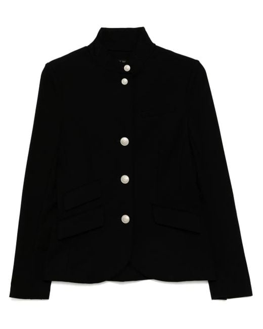 Rag & Bone Black Slade Ponte Blazer