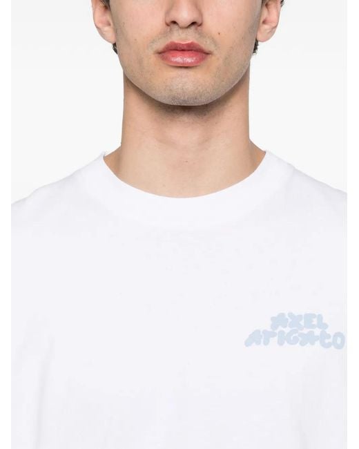 Axel Arigato White Soren Logo-Print T-Shirt for men