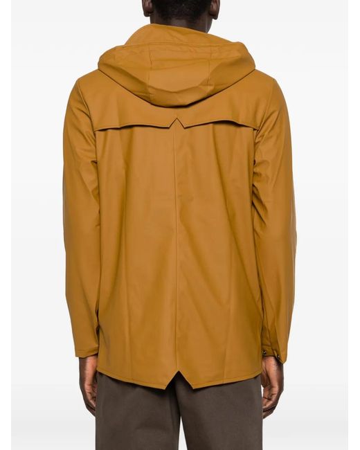 Rains Metallic Hooded Jacket