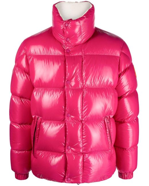 Moncler Gesteppte Dervox Daunenjacke in Pink für Herren