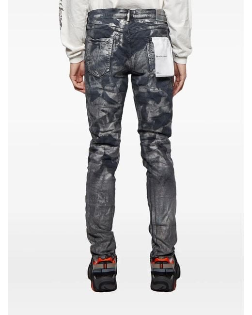 Purple Brand Gray Hickory Overdye Jeans for men