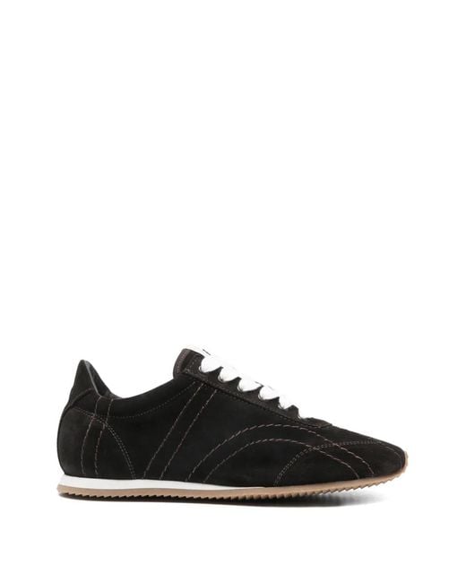 Baskets Flex En Daim Totême en coloris Black
