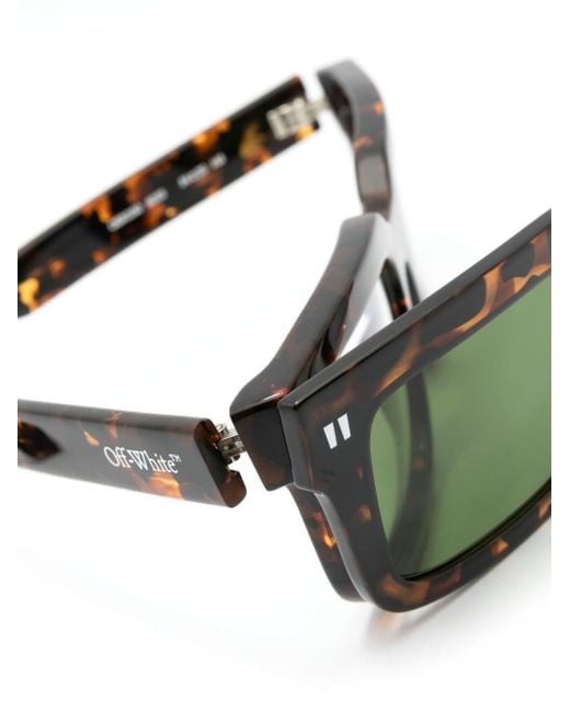 Off-White c/o Virgil Abloh Green Clip On2 Sunglasses for men