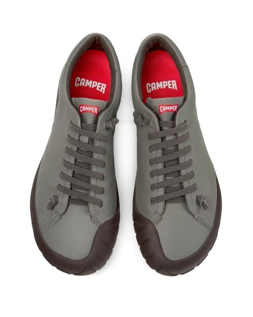 Camper Gray Peu Path+ Leather Sneakers for men