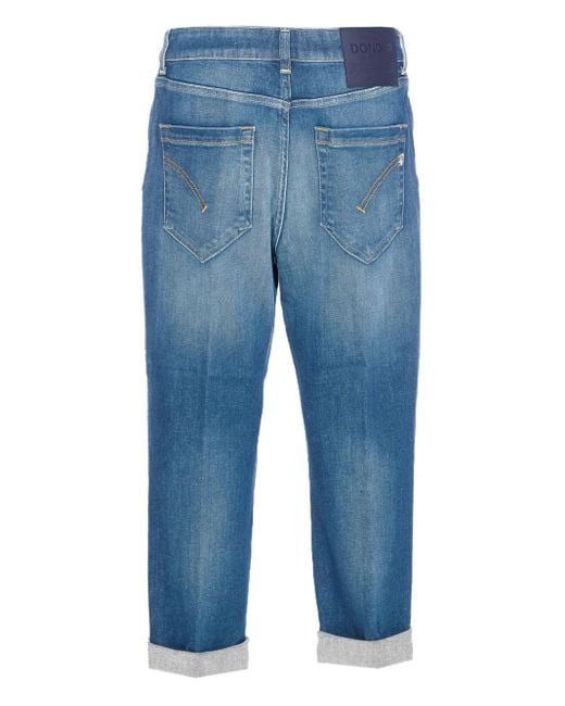 Dondup Blue Button-Fly Jeans