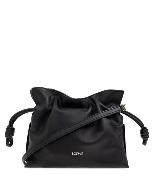 Loewe Black Flamenco Clutch Mini Bag