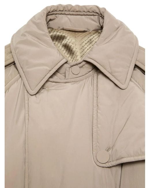 Acne Natural Technical Belted-Padded Trench Coat for men