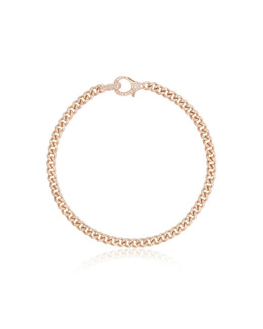 SHAY White 18K Rose 6.5 Inch Baby Pavé Diamond Bracelet
