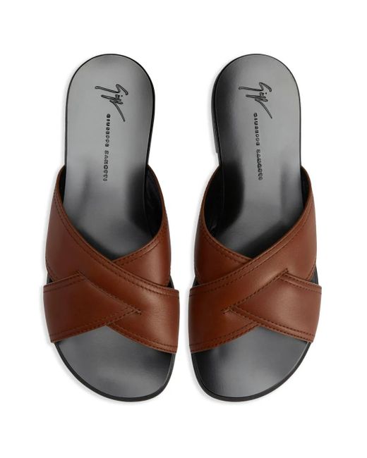 Giuseppe Zanotti Brown Sandals for men