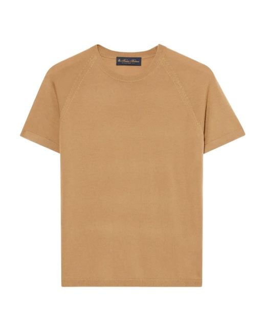 Brooks Brothers T-Shirt Mit Rundem Ausschnitt in Natural für Herren