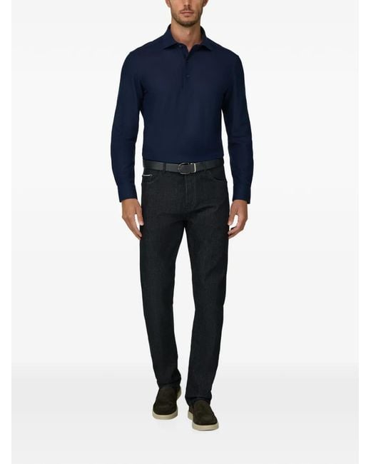 Boggi Blue Sakura Polo for men