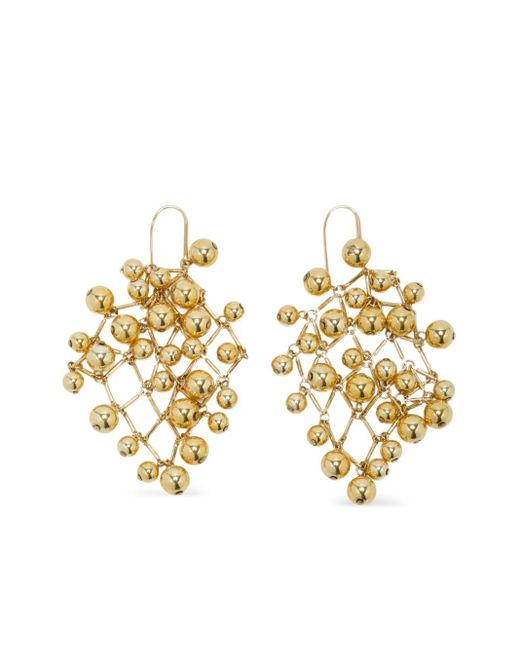 Isabel Marant Metallic Bead Cascade Earrings