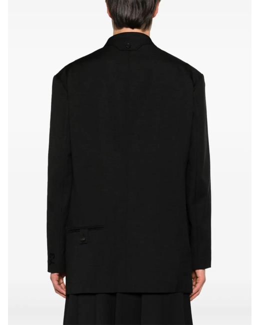 Y-3 Black Sport Uniform Recycled-Polyester Blazer for men