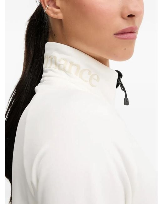 Peak Performance White Rider Zip Neck Sweatshirt