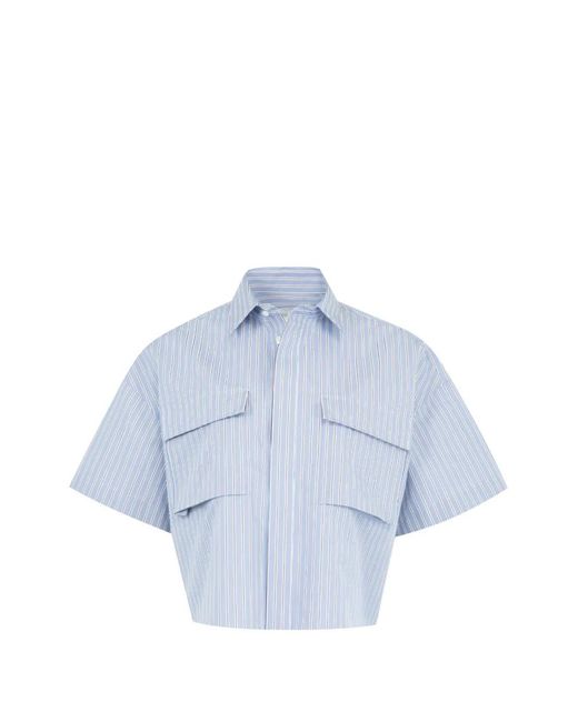 Sacai Blue Striped Shirt
