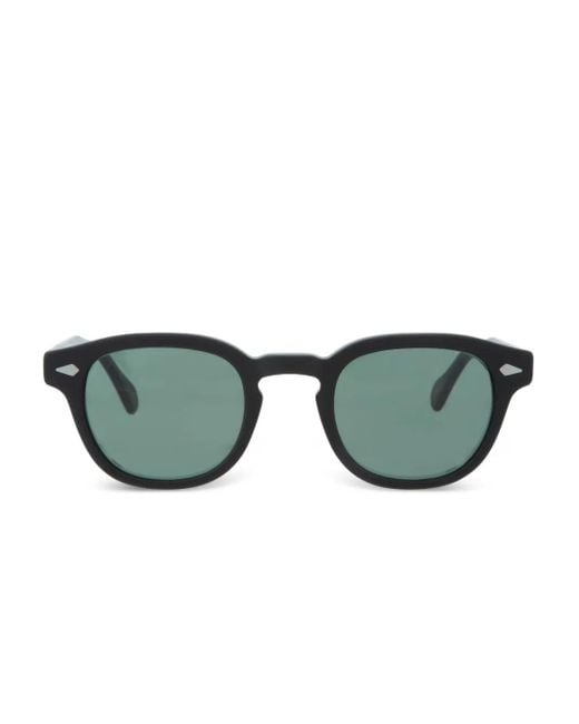Moscot Green Lemtosh Round-Frame Sunglasses