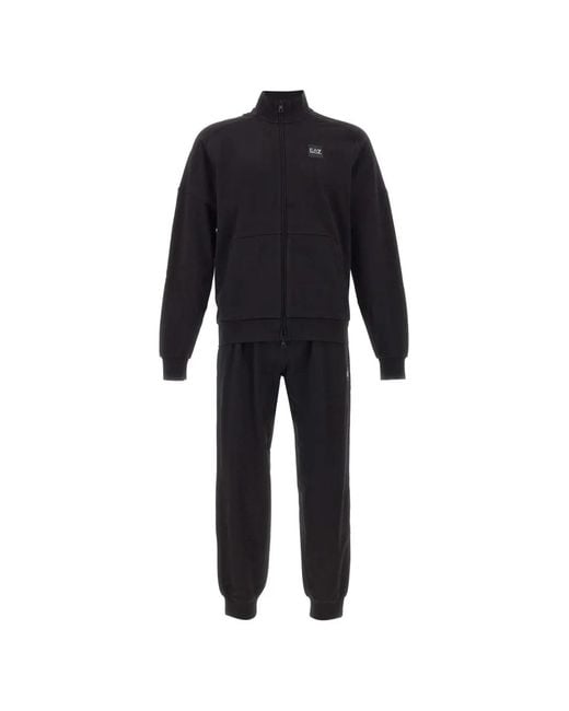 EA7 Blue Visibility Zipped Tracksuit for men