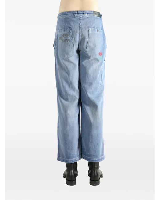 PALY Blue Distressed Trousers